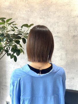 キロ(Kiro) 【Kiro】抜け感ボブ×オリーブベージュ