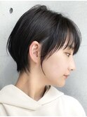 黒髪/グレーベージュ/レイヤーロング/前髪パーマ[西船橋/津田沼]