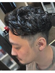 大人パーマ・ワイルドパーマ・フェードパーマ.Hommehair2nd櫻井