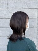 襟足長めのウルフカット