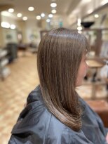 アイニ 河内小阪店(aini)&nbsp;白髪ぼかしカラー白髪ぼかしハイライト大人ショート30、40、50代