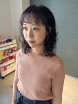 アム(amu)&nbsp;【くせ毛パーマ】ミディアムレイヤー×デジタルパーマ/癖毛