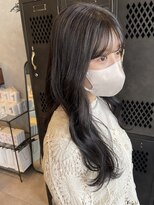 アチーブリス(achieve Liss)&nbsp;韓国ヘア 暗髪グレージュ ウェーブロング