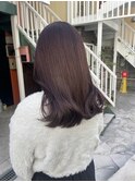 【mami】大人かわいいラベンダーグレーブリーチなしダブルカラー
