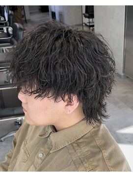 ネクストメンズ 表参道(NEXT men's) ウルフ/アッシュブラック/カルマパーマ/ベリー/ウルフ