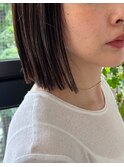 オトナの切りっぱなしボブ