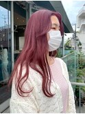 ダブルカラーミルクティーピンクベージュカラーケアブリーチ韓国