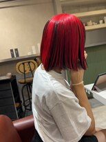 アンサム 下北沢店(UNSOME)&nbsp;ボブ　アンブレラカラー　レッドカラー