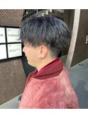 ひし形メンズマッシュパーマ