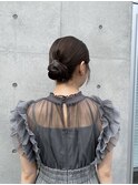 結婚式お呼ばれヘア/シニヨンヘア/ヘアセット(表参道駅)