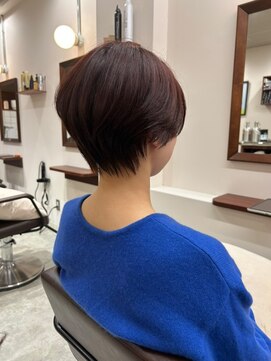 ルックアット(Look at) 【Look at】ショートヘア/くびれショート/ピンクブラウン/ひし形