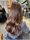 渋谷ミルクティーベージュハイトーンカラーヘーゼルベージュ30代