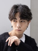 フィフス 天神大名(fifth) センターパートフェザーパーマメンズパーマ天神大名メンズカット