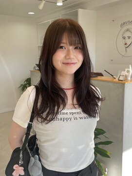 エンリッチヘア(enrich hair) 透明感カラー/グレージュ/顔まわりカット