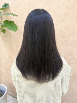 ロングヘア×縮毛矯正