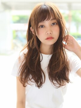 似合わせカット×ベージュロング