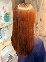 ナフィ バイ エイム 町田店(Nafie by eim)&nbsp;髪質改善カラー/オレンジベージュ/オレンジブラウン/フェミニン