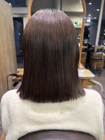 ラーム 宇部高校前店(rame) 切りっぱなしスタイル、髪質改善、ブラウンカラー