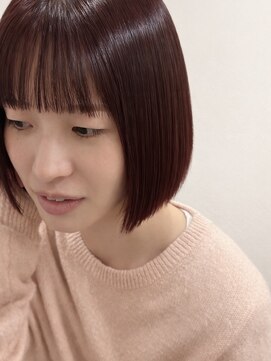 レモン(Lemon) 艶ボルドー×ミニボブ