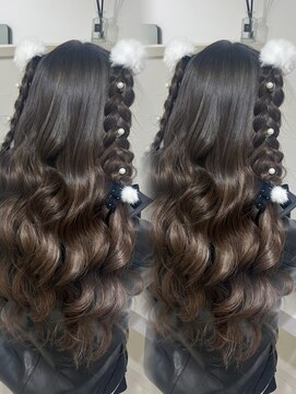 ジューシーティーティー(JUICY tt) ハーフツイン編みおろし