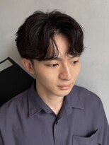 メンズココ 清澄白河店(MENS COCO)&nbsp;フェザーショートフェザーパーマセンターパート刈り上げ