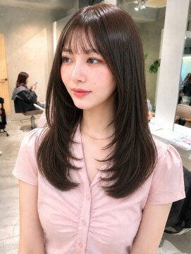 ナナローネス 渋谷(nana loness) 艶感まろやかブラウン×柔らかく動く◎韓国風レイヤー