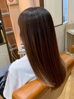アビエクレール 河内花園(abije claire)&nbsp;つるりんちょ。髪質改善ナチュラル艶ストレート【河内花園駅】
