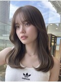 韓国レイヤーカット/顔周りレイヤー/髪質改善/韓国ヘア/横浜