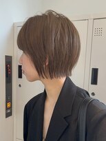 ラフ 新宿(Laff)&nbsp;切りっぱなしボブ　縮毛矯正　レイヤーボブ　髪質改善　艶髪