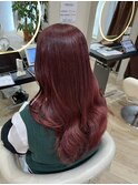 ワインレッドブリーチなしダブルカラー
