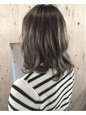 バレイヤージュグラデーション★グレージュカラー