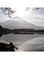 エンクル ヘアサロン(encle hair salon) 田貫湖からみた富士山☆一度登ったこともあります♪