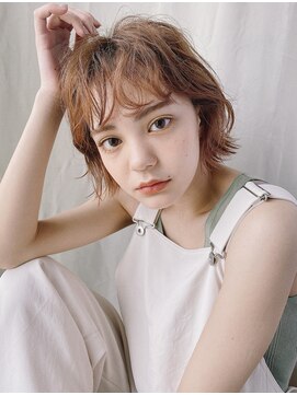 ノラジャーニー(NORA Journey) 【NORAJourney】ミルクティーブラウンくせ毛を活かす外ハネボブ