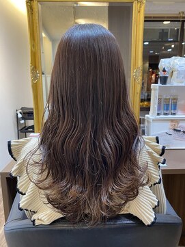 バブー バイ ビューティービースト アカデミー 福岡店(ba-boo) ピンクグレージュ×ロングレイヤー