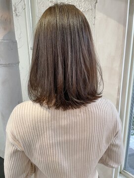 アリー 原宿 表参道(ALLY) 【ALLY 濱田】ブリーチ無し☆オリーブベージュ