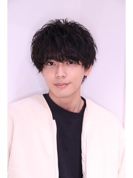 ネイビー(NAVY) 柔らかいソフトツイスト質感 女子ウケマッシュ