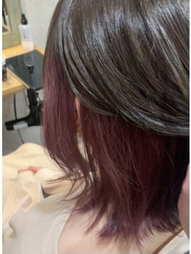 クシュ 所沢東口店(kusyu...) フリンジバング#ベイビーピンク#カシスレッド#ふんわりカール