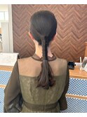 結婚式ヘアセット
