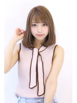 オーロ 緑地公園店(ORO) ローライトココアブラウン大人かわいいゆるふわシアーカラーロブ