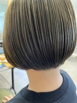 美容室 ダルテ(d'Arte) 透明感☆ブリーチなしオリーブベージュカラー×丸みショートボブ