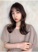 黒髪/クラゲヘアー/オリーブグレー/小顔/ココアベージュ