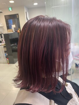 ヘアーアンドアート ルミナ(HAIR&ART LUMINA) 【佐々木】ピンクパープル