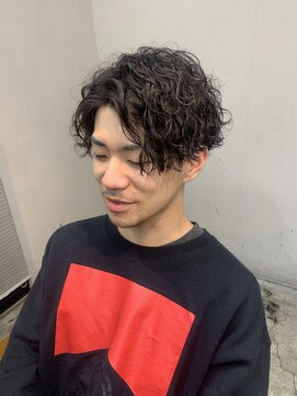 スレイ 西宮(SLAY) 波巻きハイライトアップバングツーブロックマッシュ