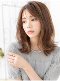 八潮/髪質改善/ベージュピンク×波巻きレイヤーロング☆i