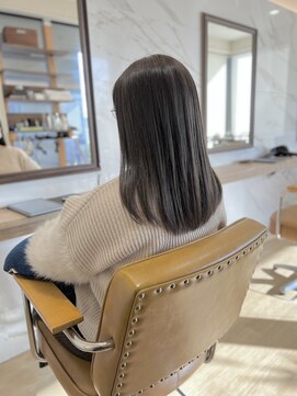 ラポールヘアー(rapport hair) ミディアム×グレージュカラー*