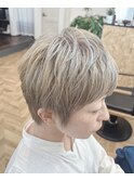 ハイトーンハンサムショート