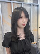 イオエ 梅田(ioe) ダブルカラー/大人ボブ/黒髪スタイル/髪質改善/縮毛矯正