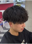 波巻きスパイラルツイストスパイラルパーママッシュメンズヘア
