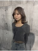 グレージュワンカールレイヤー