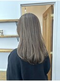 ブリーチハイライト、グレージュ